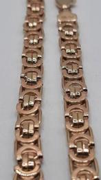 gouden platte koningsketting 14kt, Sieraden, Tassen en Uiterlijk, Kettingen, Www.bredajuwelier.nl, Nieuw, Ophalen of Verzenden