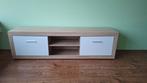 Tv meubel wit/eiken, Huis en Inrichting, Kasten | Televisiemeubels, Ophalen, 150 tot 200 cm, Zo goed als nieuw, Minder dan 100 cm