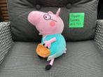 Nieuwe zgan Peppa PIg George met aktetas knuffel 25cm, Ophalen, Nieuw, Overige typen