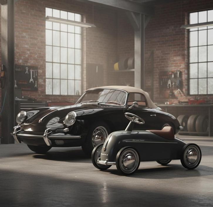 Porsche 356 Speedster | iconische retro loopauto jaren '50, Kinderen en Baby's, Speelgoed | Buiten | Voertuigen en Loopfietsen