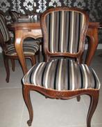 6 stevige stoelen, Huis en Inrichting, Stoelen, Ophalen, Gebruikt, Bruin, Vijf, Zes of meer stoelen