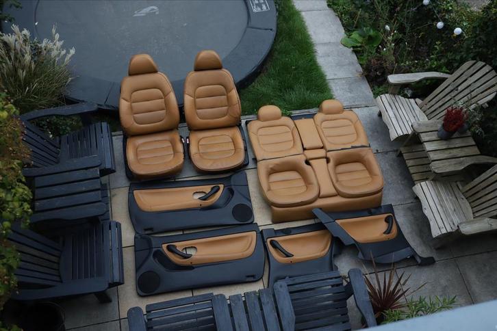 Peugeot 406 Coupé Interieurset Cognac Bruin, Auto-onderdelen, Interieur en Bekleding, Peugeot, Gebruikt, Ophalen