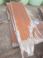 Vintage zinken verzinkte golfplaten, Gebruikt, Zwart, Ophalen of Verzenden, 15 m² of meer