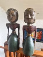 Twee prachtige houten beelden, Ophalen of Verzenden