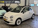 Fiat 500 C 0.9 TwinAir Turbo Anniversario Cabrio *uniek *NL, Gebruikt, Cabriolet, Leder en Stof, Wit