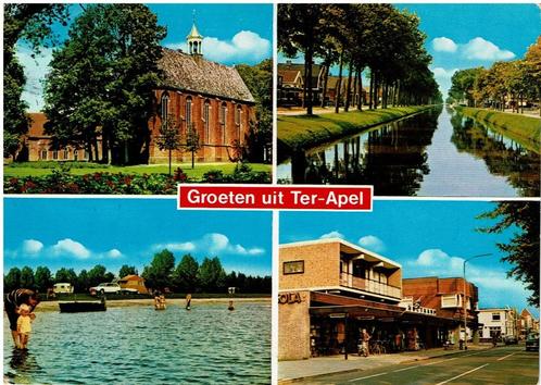 Ansichtkaart Ter Apel, Verzamelen, Ansichtkaarten | Nederland, Gelopen, Groningen, 1960 tot 1980, Ophalen of Verzenden