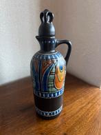 Gouds Plateel pzh plazuid Flesje met Kroonkurk dorien dorian, Antiek en Kunst, Ophalen of Verzenden