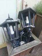 2 grote Brocante. landelijke buiten lantaarns, Tuin en Terras, Buitenverlichting, Ophalen, Zo goed als nieuw, 50 tot 250 watt