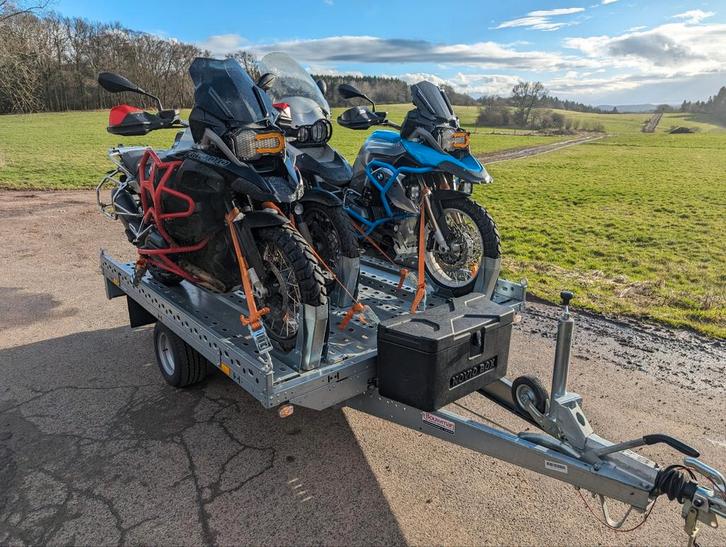 Motortrailer/ motoraanhanger te huur 1,2 of 3 motoren, Auto diversen, Aanhangers en Bagagewagens, Nieuw, Ophalen