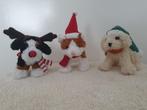 2 HONDJES + 1 KATJE MET KERSTMUTS, Diversen, Kerst, Ophalen of Verzenden, Zo goed als nieuw