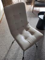 Gratis: 6 wit leren eetkamerstoelen als nieuw., Ophalen, Zo goed als nieuw, Wit, Vijf, Zes of meer stoelen