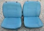 GERESERVEERD. Voorstoelen blauw stof. Volvo 144 145 mod.1971, Ophalen, Gebruikt, Volvo