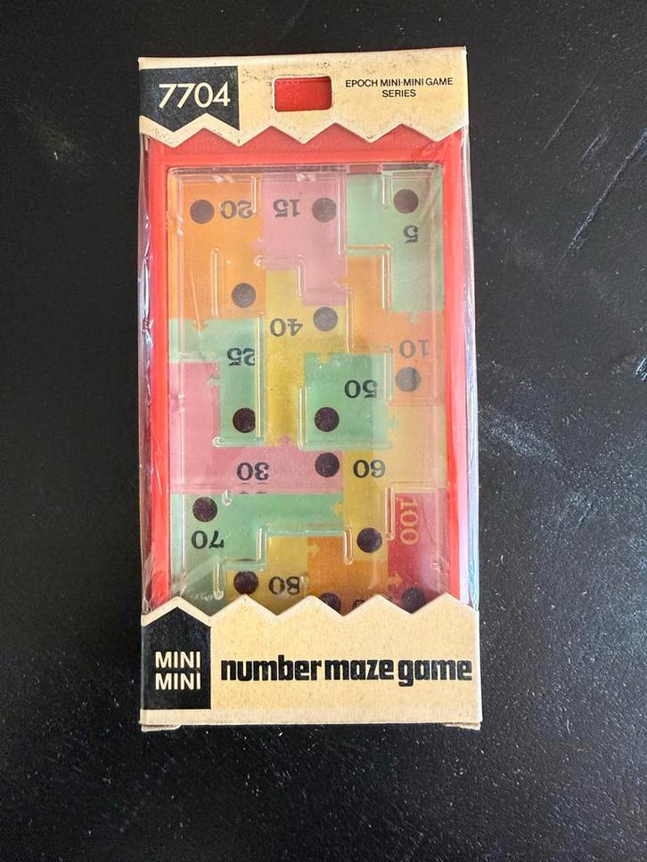 Vintage Number Maze Game - Mini Mini, Hobby en Vrije tijd, Denksport en Puzzels, Gebruikt, Overige typen, Ophalen of Verzenden