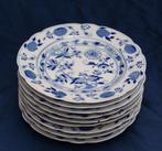 8 borden zwiebelmuster regout doorsnee 20,5 cm, Ophalen