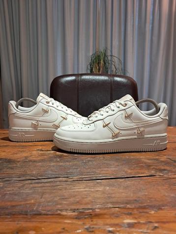 Nike Air Force 1 Premium Luxe 'Mini Swooshes - Sail' Mt 37,5 beschikbaar voor biedingen