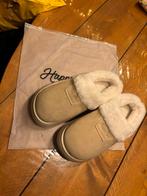 Happyflops happycomfy sloffen, Beige, Ophalen of Verzenden, Zo goed als nieuw, Pantoffels of Sloffen