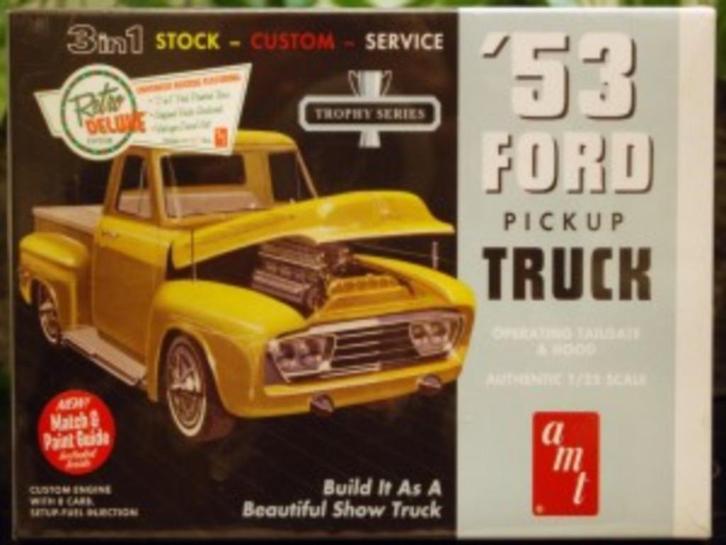 Bouwdoos 1953 Ford pu 3n1 AMT, Hobby en Vrije tijd, Modelbouw | Auto's en Voertuigen, Nieuw, Auto, Groter dan 1:32, Overige merken