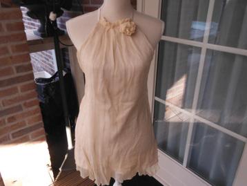 mouwlose beige zijde top, Traffic people, mt S beschikbaar voor biedingen