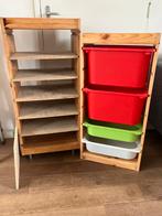 2 ikea Trofast opbergmeubels compleet, Ophalen, Minder dan 50 cm, Gebruikt, 3 of 4 laden