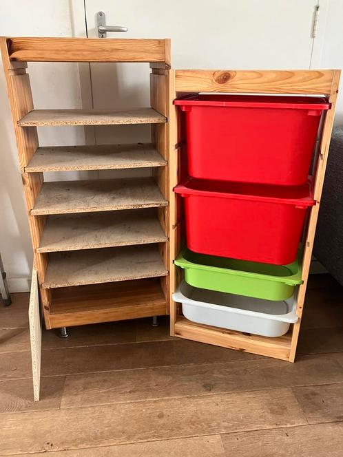 2 ikea Trofast opbergmeubels compleet, Huis en Inrichting, Kasten | Ladekasten, Gebruikt, Minder dan 100 cm, Minder dan 50 cm