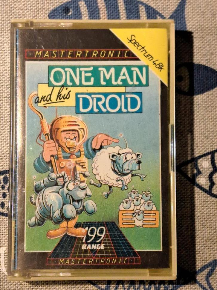 ZX Spectrum cassette 'ONE MAN DROID' – getest & werkend, Computers en Software, Vintage Computers, Ophalen of Verzenden
