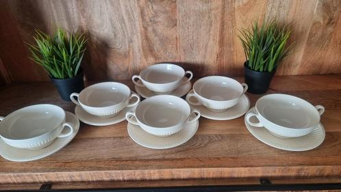Wedgwood Edme Soepkop en schotels soepkommen en schotels, Huis en Inrichting, Keuken | Servies, Zo goed als nieuw, Wedgwood, Aardewerk
