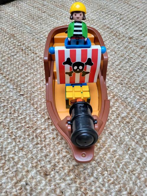 123 playmobil piratenboot, Kinderen en Baby's, Speelgoed | Playmobil, Zo goed als nieuw, Ophalen of Verzenden