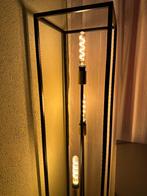Vloerlamp industrieel zwart metaal, Huis en Inrichting, Lampen | Vloerlampen, Ophalen, Zo goed als nieuw, Metaal, 100 tot 150 cm