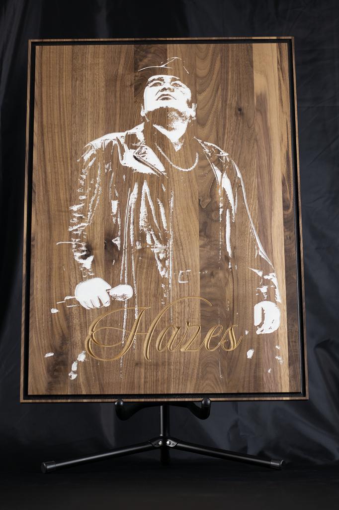 André Hazes | Formaat VI | Gefreesd in Walnoot, Antiek en Kunst, Kunst | Beelden en Houtsnijwerken, Verzenden