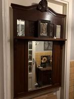 Antieke geslepen spiegel, Antiek en Kunst, Antiek | Spiegels, Ophalen of Verzenden, Rechthoekig