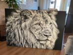 Leeuw op canvas, Huis en Inrichting, Woonaccessoires | Schilderijen, Tekeningen en Foto's, Ophalen of Verzenden, Schilderij