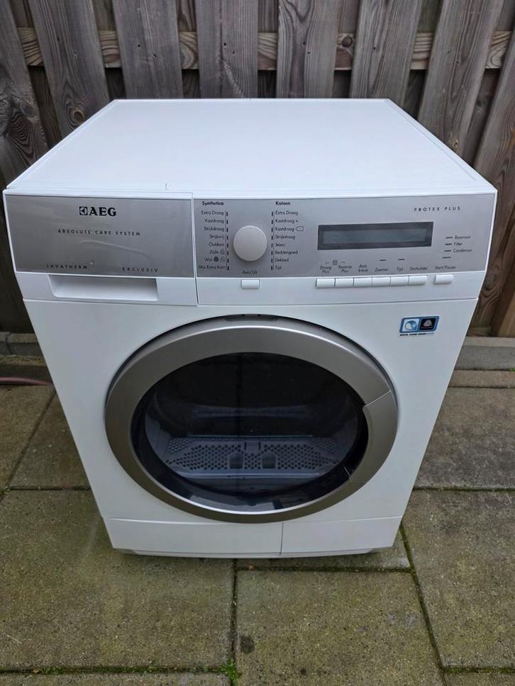 Aeg T76789NIH1 warmtepompdroger 8kg droger A++, Witgoed en Apparatuur, Wasdrogers, Zo goed als nieuw, Overige typen, Voorlader