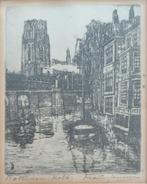 Marius Janssen Rotterdam Kolk, Antiek en Kunst, Kunst | Etsen en Gravures, Ophalen of Verzenden