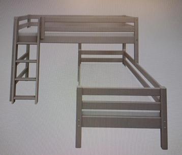 Flexa stapelbed met ladder en veiligheidsrek en lades beschikbaar voor biedingen