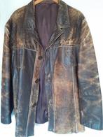 Vintage seventies leren jas., Kleding | Heren, Ophalen of Verzenden, Gedragen, Maat 56/58 (XL), Bruin