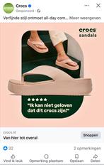 Crocs platform flip, Kleding | Dames, Schoenen, Slippers, Overige kleuren, Nieuw, Ophalen of Verzenden