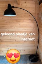 Mat zwarte Loods 5 booglamp zgan, Huis en Inrichting, Lampen | Vloerlampen, Ophalen, Zo goed als nieuw, 150 tot 200 cm