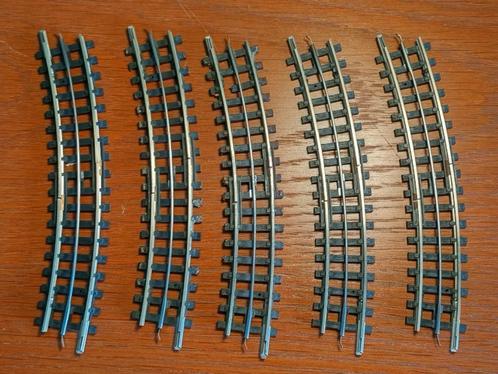 Trix Express 4384 - Gebogen scheidingsrails (5x), Hobby en Vrije tijd, Modeltreinen | H0, Gebruikt, Rails, Gelijkstroom, Trix