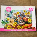 Cute anímals puzzel poesjes 200 stukjes xl King, Ophalen of Verzenden, Minder dan 500 stukjes, Zo goed als nieuw