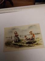 MEISJE MET 2 JONGENS. MARKEN 1959, Ophalen of Verzenden, 1940 tot 1960, Klederdracht