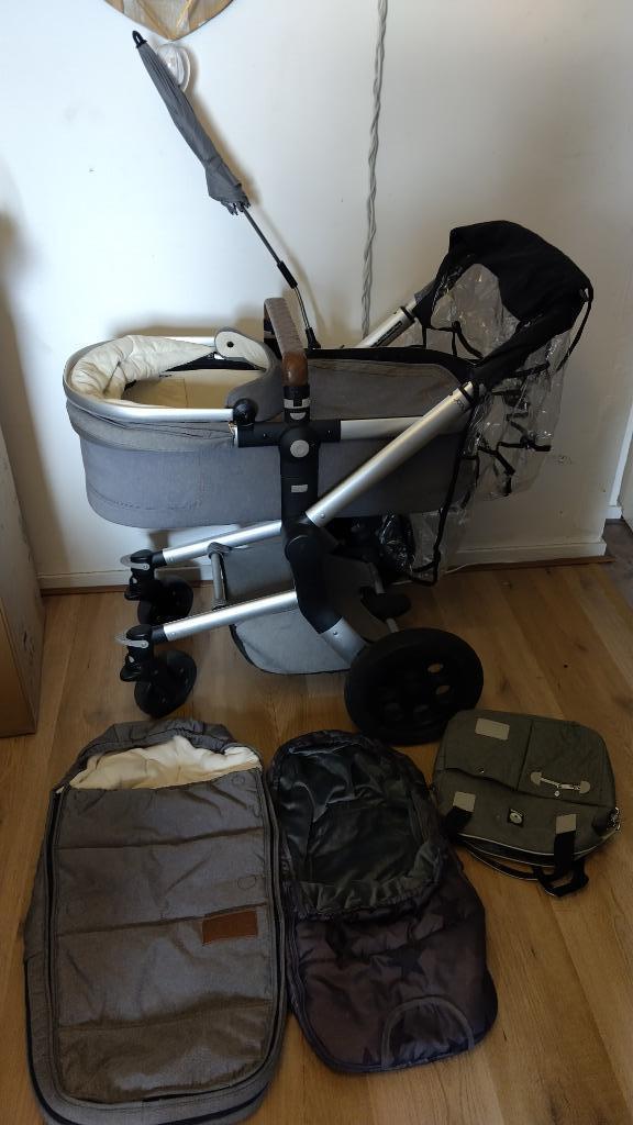 Joolz Day Studio graphite, Kinderen en Baby's, Kinderwagens en Combinaties, Zo goed als nieuw, Kinderwagen, Overige merken, Met autostoeltje