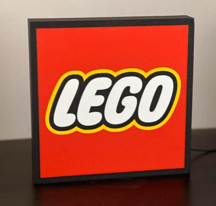 LEGO reclamen lamp, Kinderen en Baby's, Speelgoed | Duplo en Lego, Zo goed als nieuw, Ophalen of Verzenden