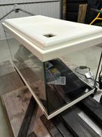 Mooi wit aquarium breed 60, diep 30, hoog 35cm + toebehoren, Dieren en Toebehoren, Ophalen