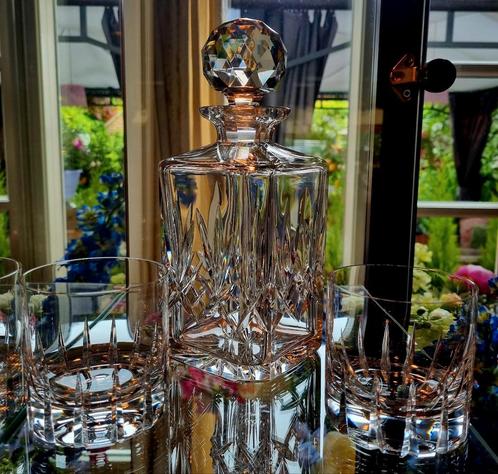 KRISTALLEN  WHISKY KARAF EN 2 ROSENTHAL WHISKY GLAZEN, Antiek en Kunst, Antiek | Glas en Kristal, Ophalen of Verzenden