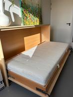 Ruimtebesparend opklapbed 90x200, Huis en Inrichting, Slaapkamer | Bedden, Ophalen, Gebruikt, 90 cm, Eenpersoons