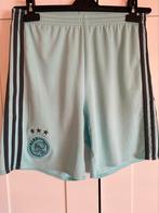 Ajax sport broekje, Kleding | Heren, Broeken en Pantalons, Maat 46 (S) of kleiner, Blauw, Zo goed als nieuw, Adidas