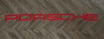 Muurdecoratie Porsche letters rood, Ophalen of Verzenden, Auto's