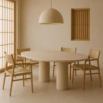 Eettafel ovale vorm beton ciré - binnekort beschikbaar, Japandi, Info@tablesbyleon.nl, 50 tot 100 cm, Vijf personen of meer