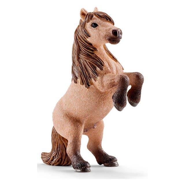 Schleich 13775 shetlander steigerend, dierfiguur, Verzamelen, Dierenverzamelingen, Gebruikt, Beeldje of Figuurtje, Paard, Ophalen of Verzenden