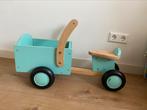 Mintkleurige bakfiets, Kinderen en Baby's, Speelgoed | Buiten | Voertuigen en Loopfietsen, Gebruikt, Ophalen of Verzenden, Loopfiets